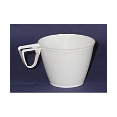 Kunststoff - Plastik Kaffeetasse mit Henkel 50 St�ck