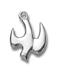 Descending Dove Pendant, Sterling Silver with Chain