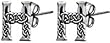 Celtic Letter "H" Pewter Stud Earrings