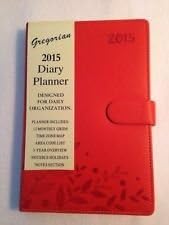 Gregorian 2015 Diary Planner Designed For Daily Organization (Orange)