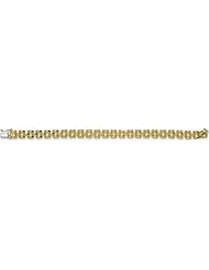 8mm 14k Panther Style Bracelet 7"