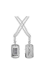 Avirex Men's RX75014G1 Digital Dog Tag Watch