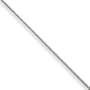 14k White 1.35mm Semi-Solid Octagonal Snake Necklace 20 Inch - Lobster Claw - JewelryWeb