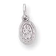 10k White Gold St. Christopher Medal