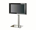 VCM Alina LCD-Standfuß Aluminium Mattglas