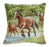 At The Crossing Horses Hautman 18" Sublimation Pillow
