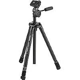 Velbon Ultra Maxi-L Aluminum Tripod with 3-Way Pan/Tilt Head & Case, Height 60 - 6.5, Maximum Load 4.4 lbs.