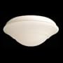 Casablanca KG2L-11 Two-Light Wet-Location Fixture with Globe and Center-Stem, Snow White