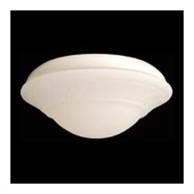 Casablanca KG2L-11 Two-Light Wet-Location Fixture with Globe and Center-Stem, Snow White