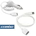2-Piece Value Combo Pack Of Brand New Vehicle Cigarette Lighter Power Car Charger with IC Chip + 2.0 Sync and Charger USB Data Cable For Creative Zen Vision:M, Vision W MP3 Player