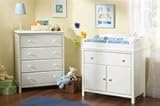 Cotton Candy Four Drawer Chest and Compact Changing Table by South Shore