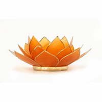 Amber Capiz Shell Tealight Holder