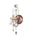Schonbek 1420-82SW Rose 1 Light Wall Sconce in Tourmaline with Sweet William crystal