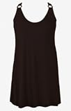 Club Z Solid Plus Size Scoop Neck Cover Up - Women's Swimsuit Plus Size Swimsuits