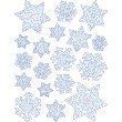 WINDOW CLING SNOWFLAKES 12 X 17