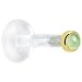 14 Gauge 3/8 Inches Solid 14KT Yellow Gold 2mm Genuine Peridot Bioplast Push in Labret