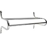Wall Mounted Coat Rack with Hat Rack: 32"W x 16"H x 13"D