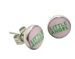 Little Angel Logo Earrings - 6mm - Sold as a Pair