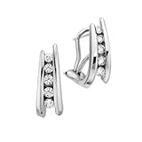 14kt. Gold, 1/2 ct. tw. Diamond Journey Earrings