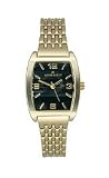 AK Anne Klein Gold-tone Barrel Black Dial Women's Watch #9048BKGB