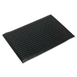 MILLENNIUM MAT COMPANY Air Step Antifatigue Mat, Polypropylene, 36 x 60, Black
