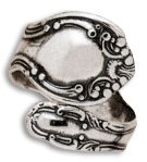Spoon Ring - Sterling Silver Adjustable Size