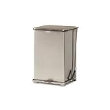 United Silent Defender 40 gallon Steel Quiet Step Can Red Waste Receptacle QST40ERBRD
