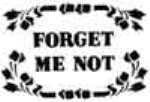 Forget Me Not Sweet Greeting White Chocolate Card