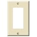 Leviton 017-80401-00A Decora 1-Gang Wallplate, Almond