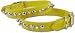 Omni Pet Leather Dog Collar - Yellow Spikes 16