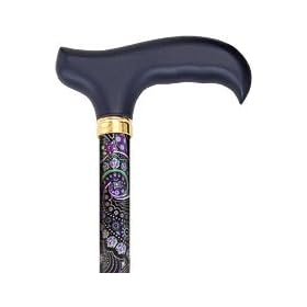 Purple Majesty Adjustable Derby Walking Cane with Engraved Collar