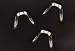 Nose Pads - 15MM SILICONE SOFTWING NOSE PADS WITH SILVER INSERT, FOR METAL FRAMES (3)