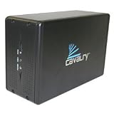 Cavalry Storage CADA-SA2 Series 1 TB USB / eSATA 2-bay RAID Personal Disk Array (Black) CADA001SA2-B