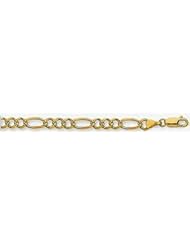 5.5mm Yellow Pave Large Figaro Chain 28"