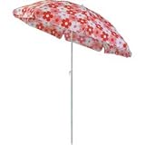 キャプテンスタッグ(CAPTAIN STAG) ハッピーフラワーパラソル ピンク 200cm M-1544