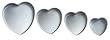 Wilton Decorative Preferred 4-Piece Heart Pan Set