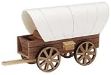 Darice Wood Model Kit Covered Wagon 9181-24; 6 Items/Order
