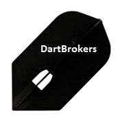 Black L-Style Slim Shape Champagne Flights Darts shafts Dart Brokers
