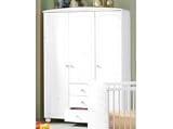 Sonderangebot: Kleiderschrank Country weiss 3-türig von HOB