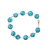 14K Gold Classical Evil Eye Bracelet