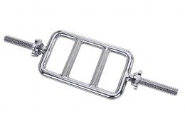 Sunny Threaded Solid Chrome Tricep Bar (24-Inch)