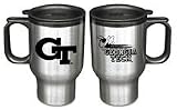 Georgia Tech Yellow Jackets 16 oz. Stainless Steel Travel Mug (Set of Two)