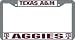 Texas A&M Aggies Chrome License Plate Frame