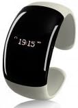 New Ladies Bluetooth Fashion Bracelet w/ Time Display - Pearl White (Call/Distance Vibration, Caller ID)