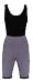 Radlerhose Baumwolle Farbe anthrazit, Gr. L
