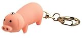 Oink Piggy Key Ring - Pig Keychain with LED and Sound