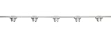 George Kovacs Silver LED 5-Light Track Rail Kit