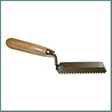 Notched Tile Margin Trowel - 5 X 2 Blade- 1/4 X 1/4 V Groove