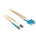 6m SC/ST Duplex 50/125 Multimode Fiber Patch Cable - Orange