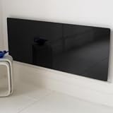 Adam Black Glass Large Radiator Cover